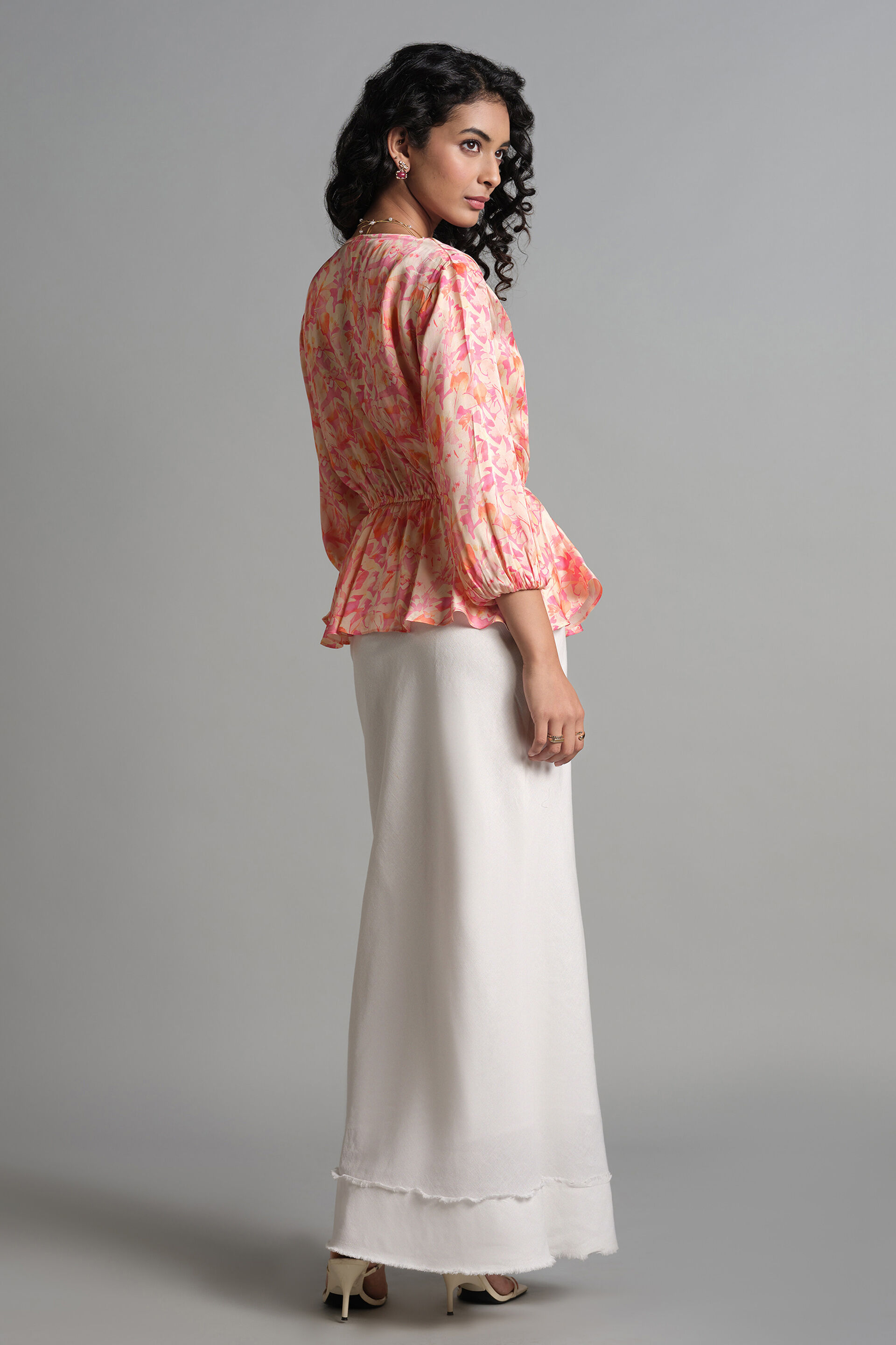 Pink Posy Top, Pink, image 6